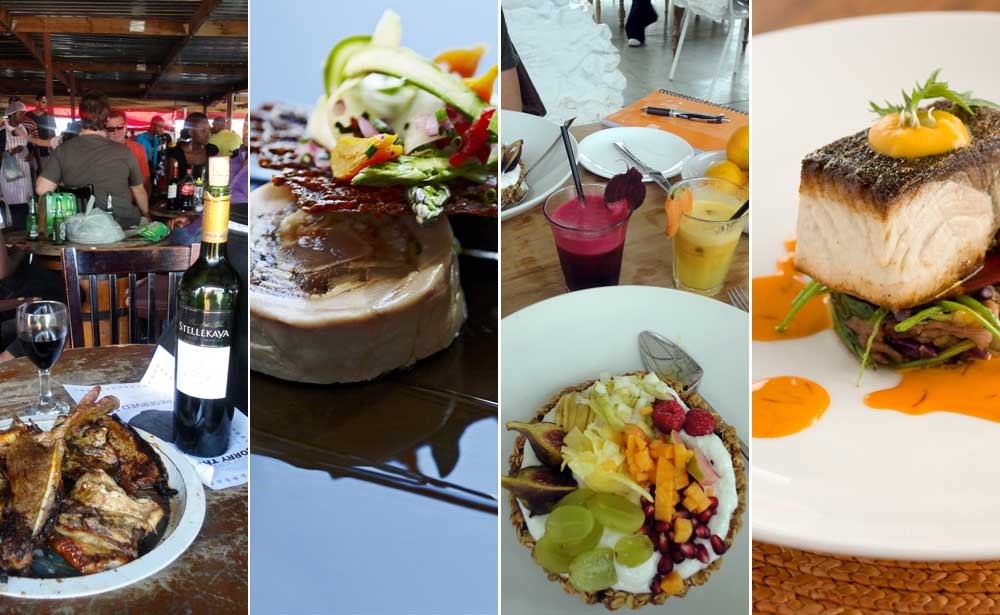 Gastronomía africana: Platos de Mzoli's, The tasting Room, Babel y Grootbos