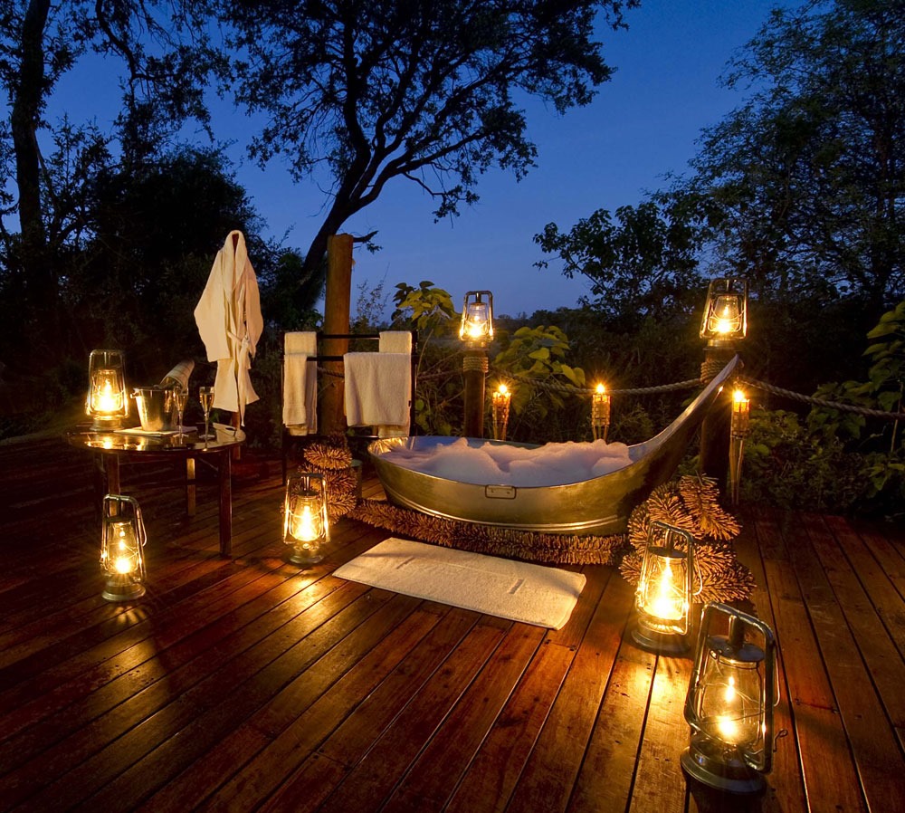 Baines Camp, Botswana bath african romantic pictures